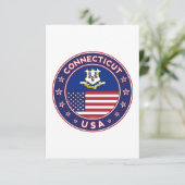 Carte De Remerciements Connecticut (Debout devant)