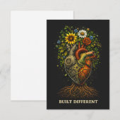 Carte De Remerciements Construit Différemment (Devant / Derrière)