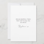 Carte De Remerciements Continuez À Être Fabuleux Main Lettré Violet (Dos)