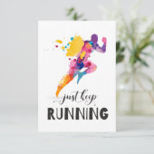 Carte De Remerciements Continuez à utiliser un devis motivationnel pour l (Debout devant)