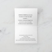 Carte De Remerciements convite de casamento (Intérieur)