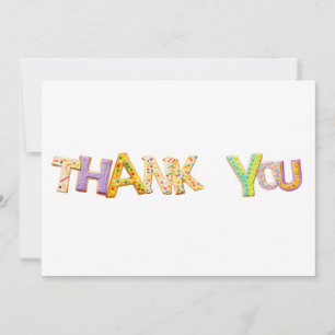 CARTE DE REMERCIEMENTS COOKIE FROSTING EXTRÊME FONT