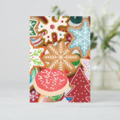 Carte De Remerciements Cookies de Noël (Debout devant)