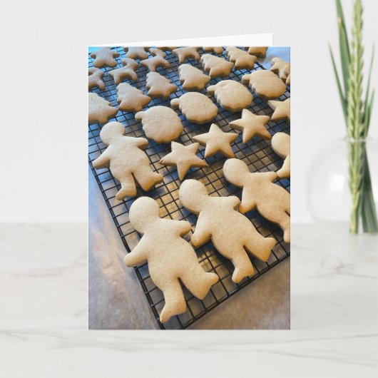 Carte De Remerciements Cookies de Noël en pain d'épices (Devant)