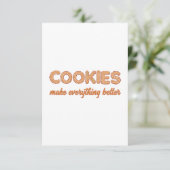 Carte De Remerciements Cookies tout mieux (Debout devant)