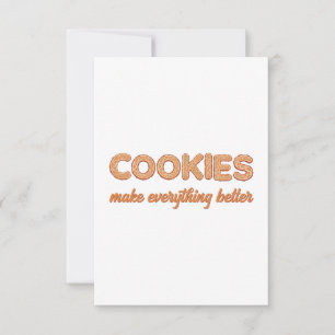Carte De Remerciements Cookies tout mieux