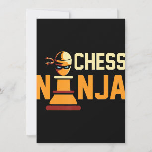 Carte De Remerciements Cool Chess Ninja Chess Lovers Cadeau