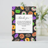 Carte De Remerciements Cool Parties scintillant mignonne Confetti Donuts (Debout devant)