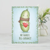 Carte De Remerciements Cool Pickle Lover Dill With It funny pun gift (Debout devant)