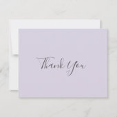 Carte De Remerciements Coordonnée de lavande rustique clair violet (Devant)