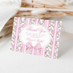Carte De Remerciements Coquette Arc Baby Shower Maison de l'Amour