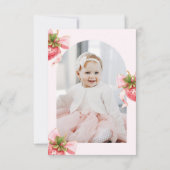 Carte De Remerciements Coquette Berry Photo d'anniversaire (Dos)