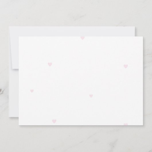 Carte De Remerciements Coquette Bow rose fête d'anniversaire (Dos)