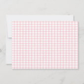 Carte De Remerciements Coquette Bow rose Premier anniversaire (Dos)