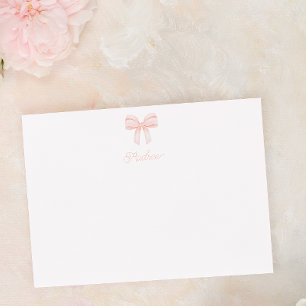 Carte De Remerciements Coquette rose pâle