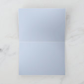 Carte De Remerciements Coquillage bleu marine et blanc (Intérieur)