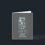 Carte De Remerciements Coquillages en tableau Chalkboard mason jar mariag<br><div class="desc">chalkboard mason jar beach mariage merci cartes avec des coquillages nautiques turquoise et turquoises,  dollars de sable,  étoile de corail et couple d'hippocampes. carte de remerciements de mariage décontractée et jolie plage.</div>