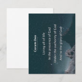 Carte De Remerciements Coram Deo (Devant / Derrière)