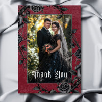 Corbeau noir gothique et Mariage photo Rose Bourgo