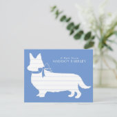 Carte De Remerciements Corgi Chien Chien Pembroke Welsh (Debout devant)