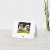 Carte De Remerciements Corgi ( Pembroke ) Puppy Dog Blank Note Card (Dos)