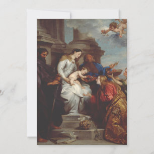 Carte De Remerciements Coronation de Saint Rosalia par Anthony van Dyck