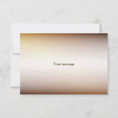 Carte De Remerciements Cortège de mariage orange doré fleurs blanches rus (Dos)