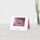 Carte De Remerciements Cosmétique Brosse à maquillage (Dos)