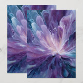 Carte De Remerciements CosmicFlower (Devant / Derrière)