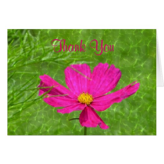 Carte de remerciements Cosmos scintillants (Devant Horizontal)