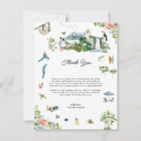 Costa Rica | Remerciements de mariage illustrés