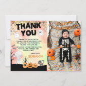 Carte De Remerciements Costume de fête d'anniversaire pour enfants d'Hall (Devant)