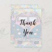 Carte De Remerciements Cosy (Devant / Derrière)