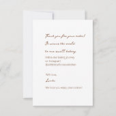 Carte De Remerciements Cosy Cookie Delties (Dos)