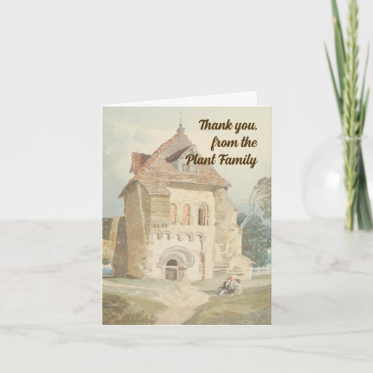 Carte de remerciements Cottage Classique (Devant)