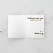 Carte de remerciements Cottage Classique (Intérieur)