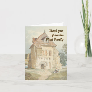 Carte de remerciements Cottage Classique