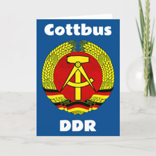 Carte De Remerciements Cottbus, DDR - Deutsche Demokratische Republik
