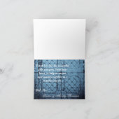 Carte De Remerciements Cou de plafond du panneau d'ampoules Rustique plié (Intérieur)