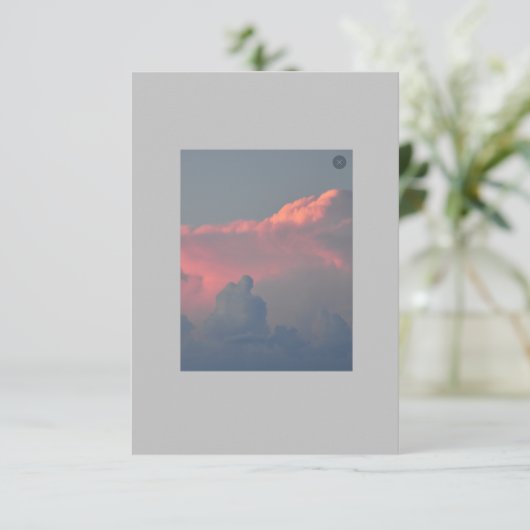 Carte De Remerciements Coucher de soleil (Debout devant)