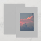 Carte De Remerciements Coucher de soleil (Devant / Derrière)
