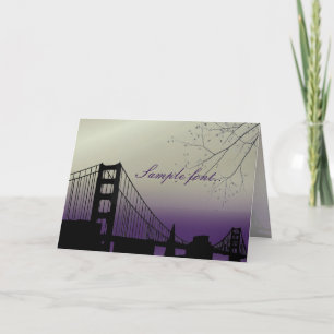 Carte De Remerciements Coucher de soleil de PixDezines à Golden Gate / Re