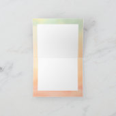 Carte De Remerciements Coucher de soleil orange aquarelle Cloud 9 Robe de (Intérieur)