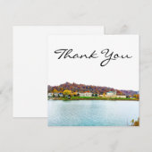 Carte De Remerciements Coucher de soleil sur Charleston Virginie Occident (Devant / Derrière)