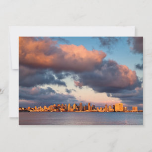Carte De Remerciements Coucher de soleil sur la baie de San Diego