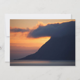 Carte De Remerciements Coucher de soleil sur la côte d'Alesund