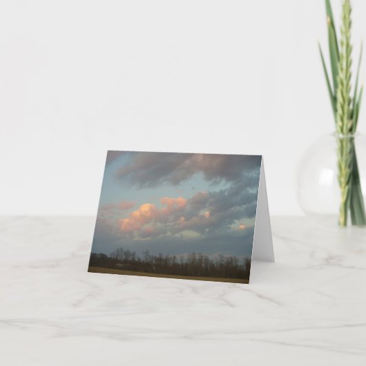 Carte De Remerciements Coucher du soleil au-dessus de Scuttlehole (Devant)