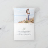 Carte De Remerciements Couleur de l'eau Plumeria (Intérieur)