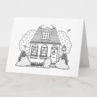 Couleur de votre propre maison de cottage mignonne