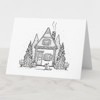Couleur de votre propre maison d'hiver et de casto